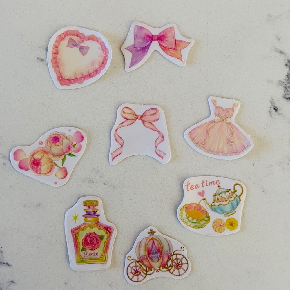 20 Piece Pastel Color Random Sticker Pack - Picture 3 of 4